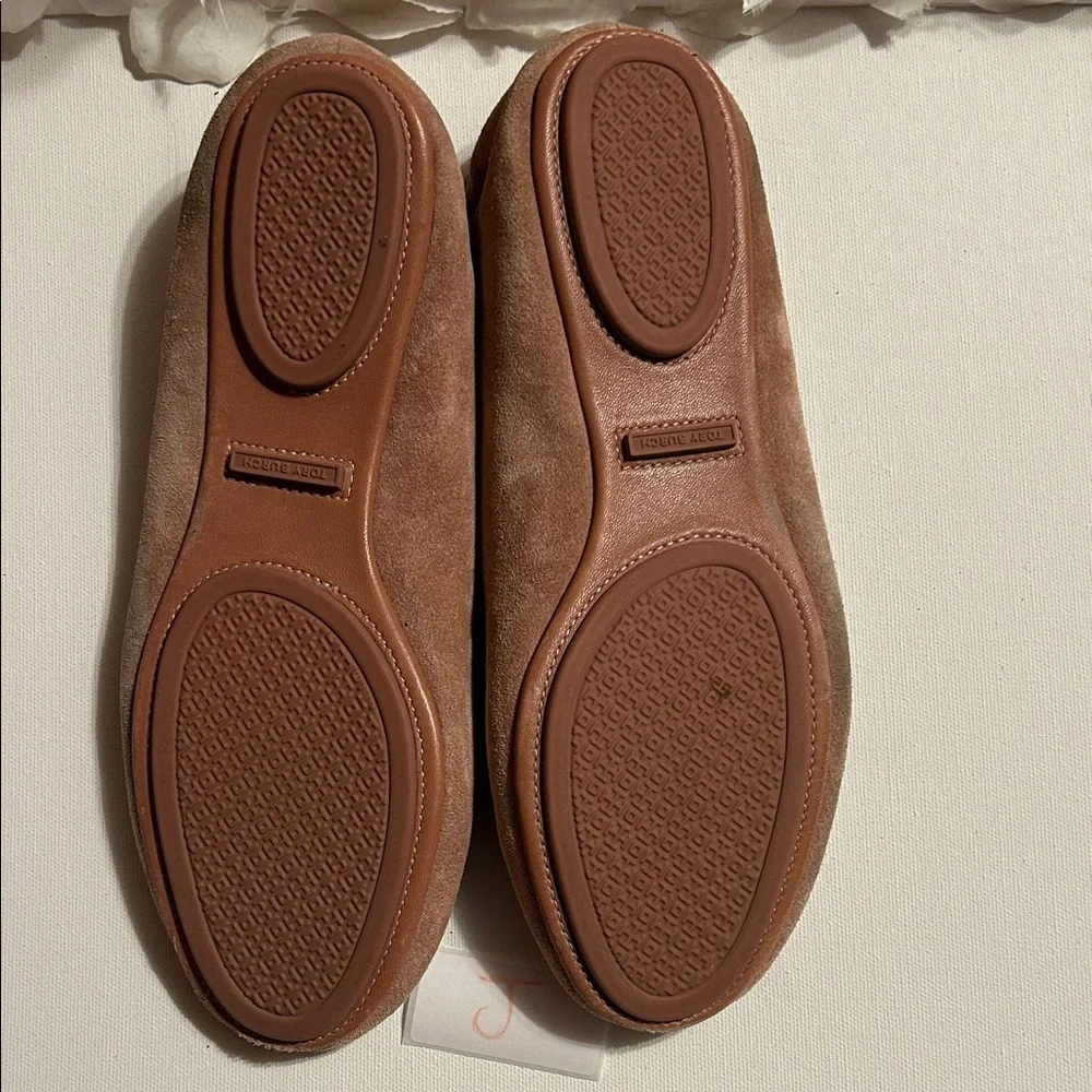 Tory Burch Women's Brown Suede Flats